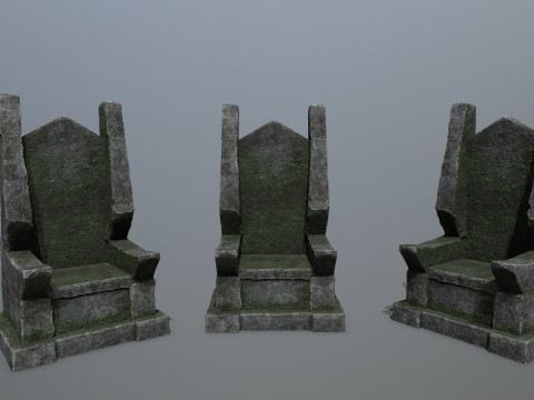 Stone Throne Modelo 3D
