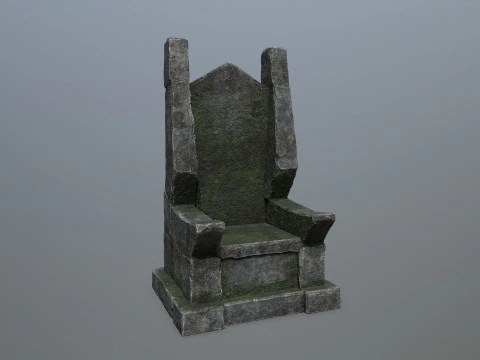 Stone Throne 3D Model