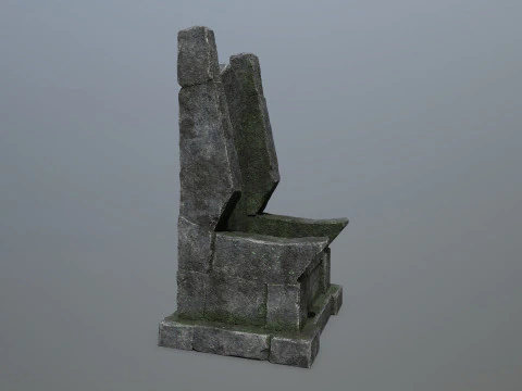 Stone Throne 3D Model