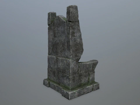 Stone Throne 3D Model