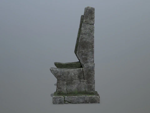 Stone Throne 3D Model