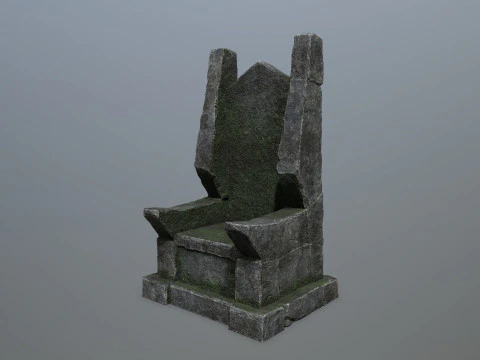 Stone Throne 3D Model