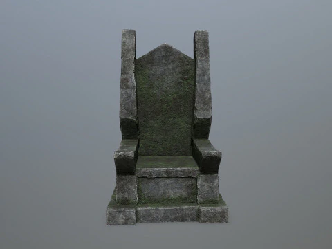 Stone Throne 3D Model