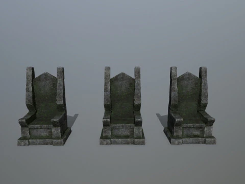 Stone Throne 3D Model