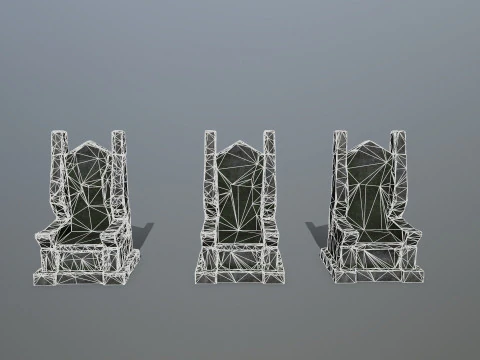 Stone Throne 3D Model