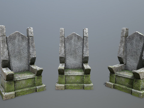 Stone Throne Modelo 3D