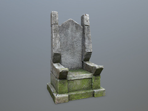 Stone Throne 3D Model