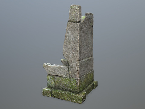 Stone Throne 3D Model