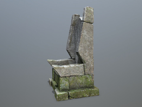 Stone Throne 3D Model