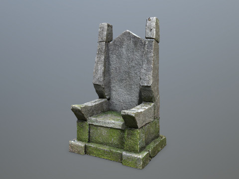 Stone Throne 3D Model
