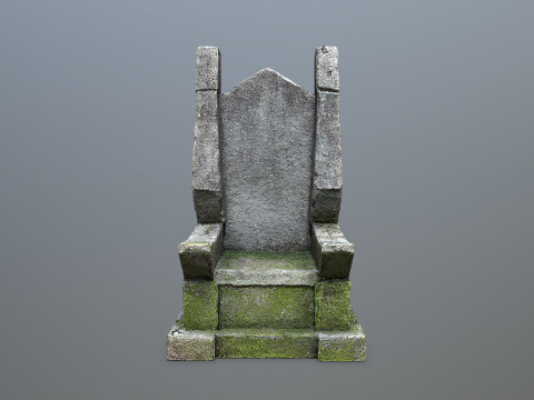 Stone Throne 3D Model
