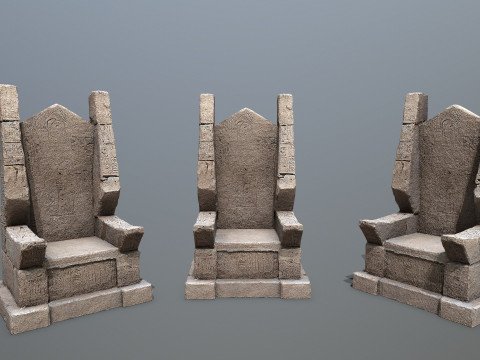 Stone Throne Modelo 3D