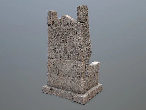 Trono di pietra Modello 3D