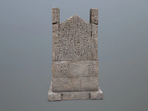 Trono di pietra Modello 3D