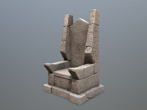 Stone Throne 3Dモデル
