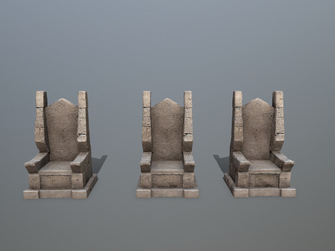 Stone Throne 3Dモデル