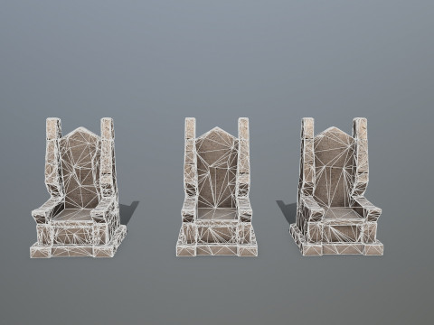 Stone Throne 3Dモデル