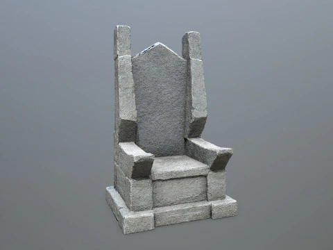 Stone Throne 3D Model