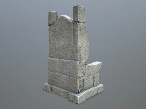 Stone Throne 3D Model