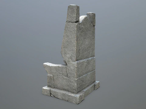 Stone Throne 3D Model