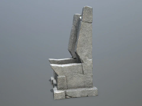 Stone Throne 3D Model