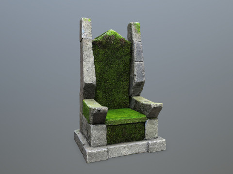 Stone Throne 3D Model