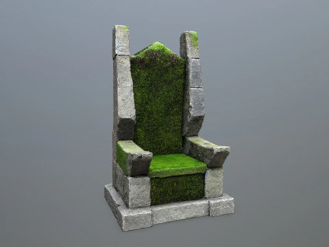 Stone Throne 3D Model