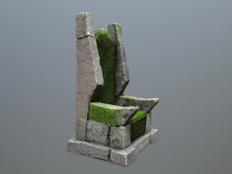 Stone Throne 3D Model
