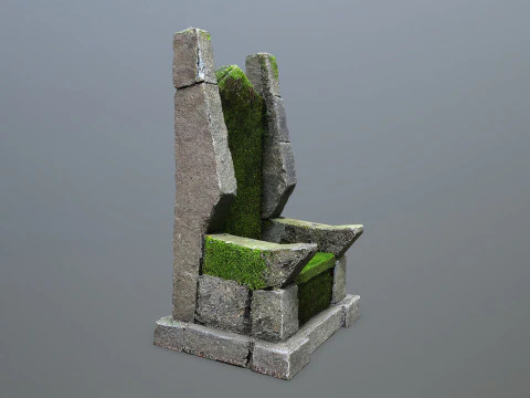 Stone Throne 3D Model