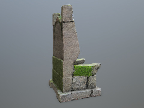 Stone Throne 3D Model