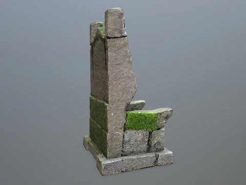 Stone Throne 3D Model