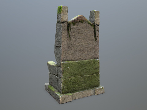 Stone Throne 3D Model