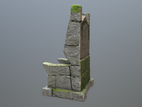 Stone Throne 3D Model