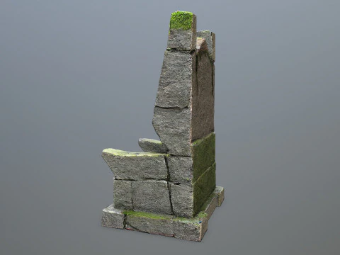 Stone Throne 3D Model