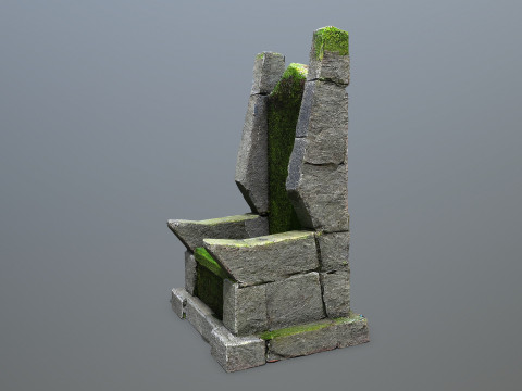 Stone Throne 3D Model