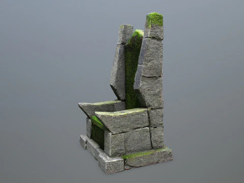 Stone Throne 3D Model