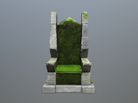 Stone Throne 3D Model