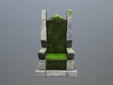 Stone Throne 3D Model
