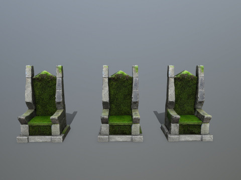 Stone Throne 3D Model