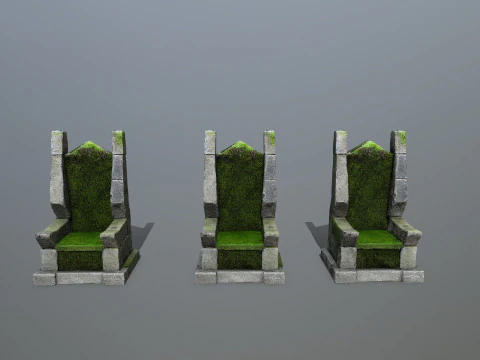 Stone Throne 3D Model