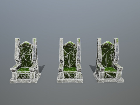 Stone Throne 3D Model