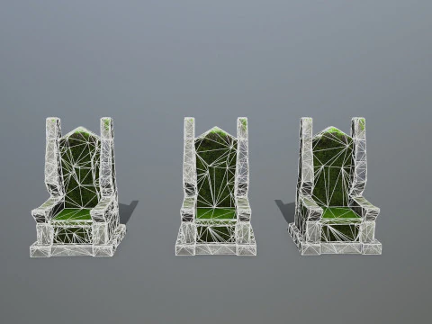 Stone Throne 3D Model