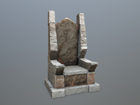 Stone Throne 3D Model