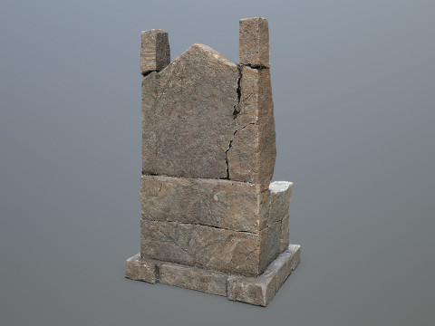 Stone Throne 3D Model