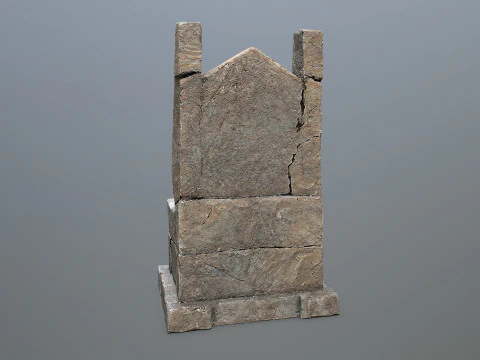 पत्थर का सिंहासन 3D मॉडल