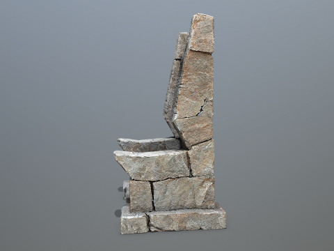 Stone Throne 3D Model