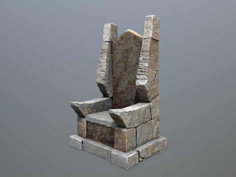 Stone Throne 3D Model