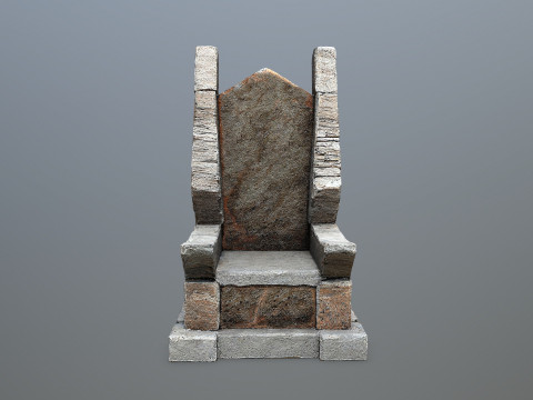 Stone Throne 3D Model