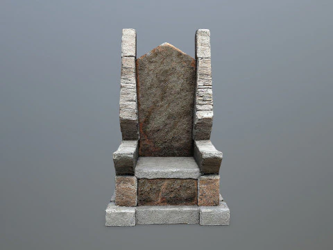 पत्थर का सिंहासन 3D मॉडल