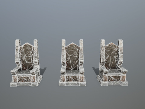 Stone Throne 3D Model